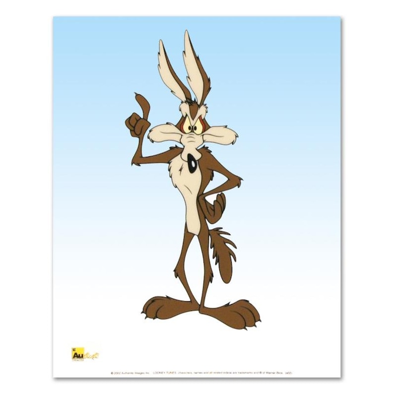 Warner Bros. "wile E. Coyote" Limited Edition Sericel. Includes