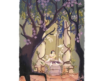 Lorelay Bove "I'm Wishing" Limited Edition Giclee on Paper from Disney Fine Art; Numbered, Hand Signed, with Certificate.