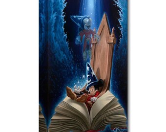Mickey Mouse Sorcerer's Apprentice Walt Disney Fine Art Jared