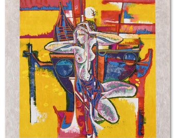 Lu Hong "Passion of Summer" Serigraph on Rice Paper - Signed Limited Edition