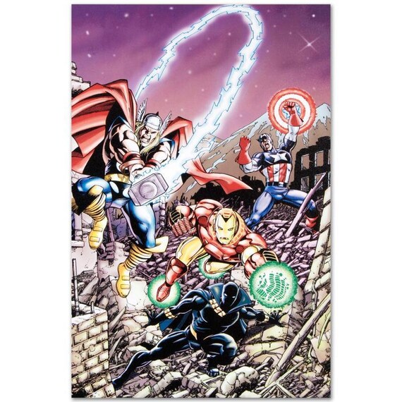 Avengers #21 Giclee Canvas Art by George Perez - Limited Edition