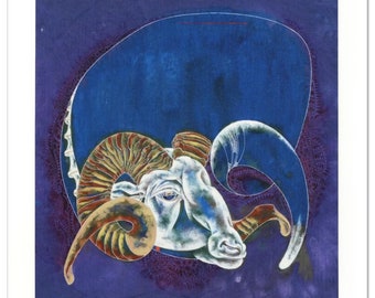 Lu Hong, "Capricorn" Limited Edition Giclee, Numbered and Hand Signed with COA.
