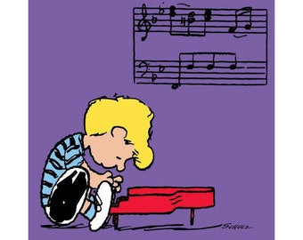 Peanuts "Schroeder" Limited Edition Canvas Art Print (40x44)