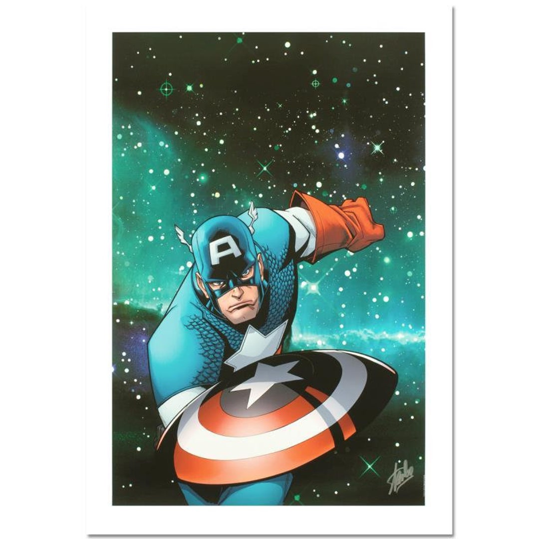 Stan Lee Signed, Marvel Comics Limited Edition Canvas 2/99