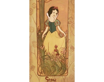 Tricia Buchanan-Benson, "Snow White" from a Sold-Out Limited Edition on Canvas from Disney Fine Art, Numbered and Hand Signed