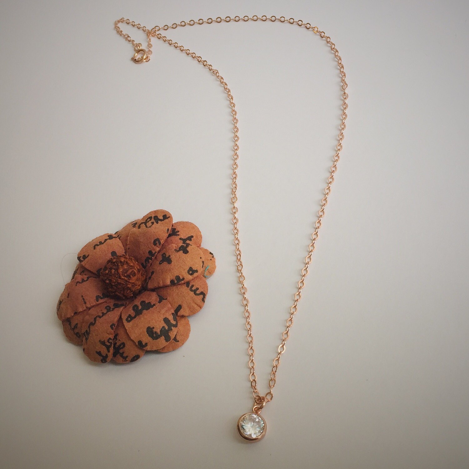 22k Gold Rose Cut Diamond Necklace | Zeira