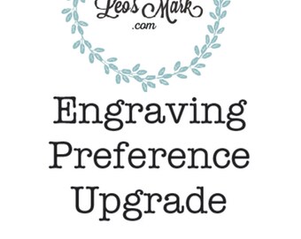 Mise à niveau de la préférence de gravure