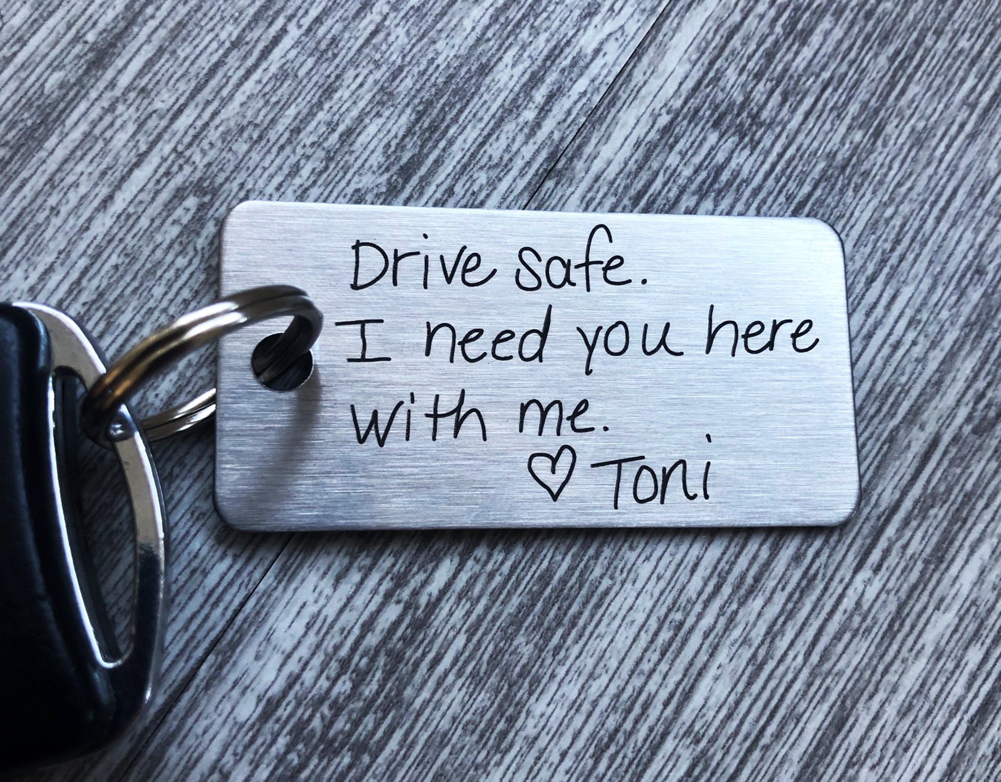 Handwriting Keychain Handwritten or Font Key Chain - Etsy