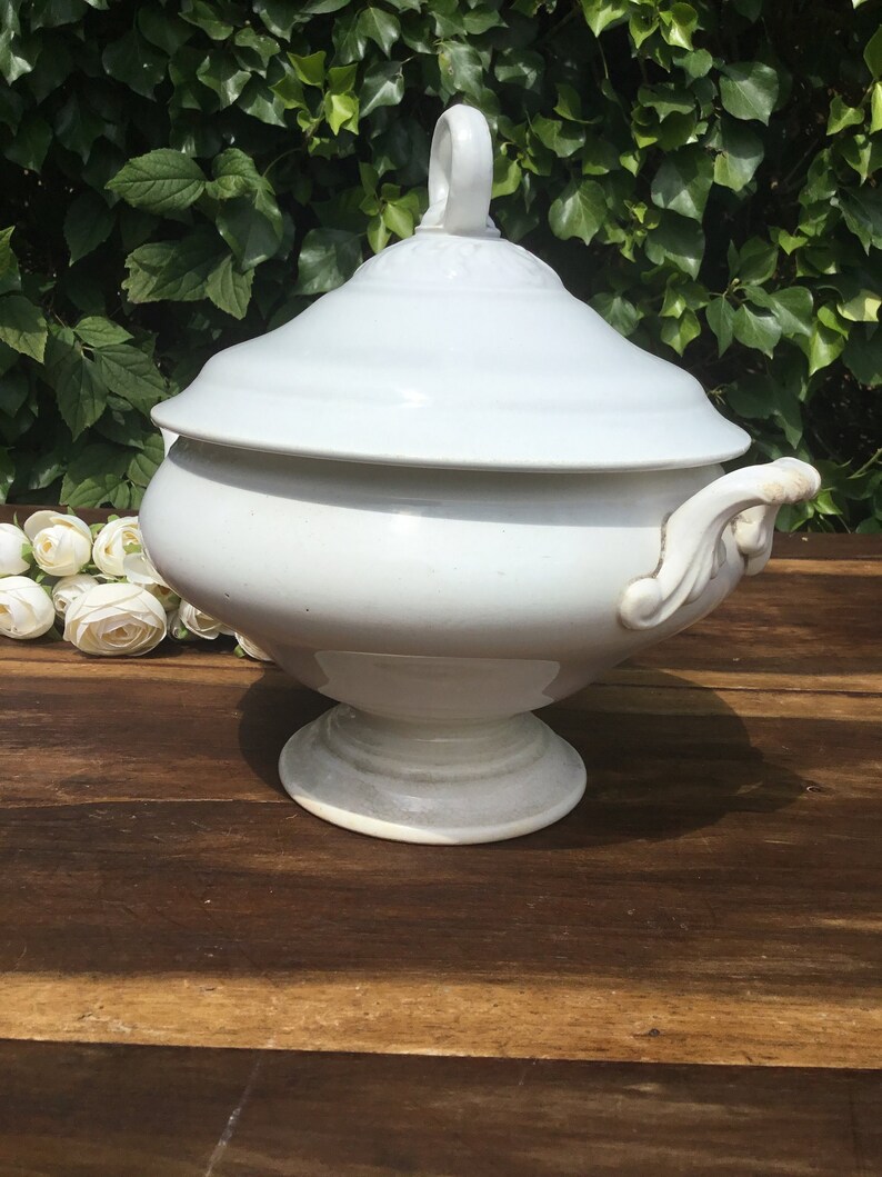 French Antique Soup Tureen with Lid Dish Serving Bowl Etsy