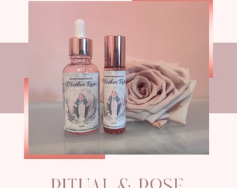 Mother Rose Anointing Oil | Relaxing Aromatherapy Oil | Mother Mary Sacred Oil | Mothers Day Gift | Gift for Her | Essential oil roll-on