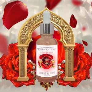 Magdalene Rose Anointing Oil | Mary Magdalene Goddess Oil | Goddess Body Oil | Sacred Anointing Oil | Rose Goddess Oils | Holy Oils |
