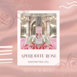 Aphrodite Rose Sacred Anointing oil | Sensual Aromatherapy oil | Aphrodisiac Essential oil | Goddess oils | Self Care | Natural Perfume