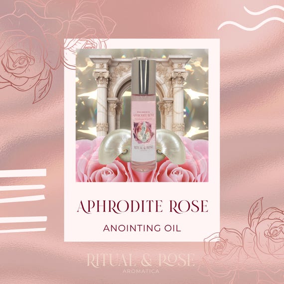 Aphrodite Rose Sacred Anointing oil | Sensual Aromatherapy oil | Aphrodisiac Essential oil | Goddess oils | Self Care | Natural Perfume