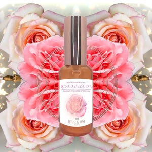 Rosa Damascena Natural Rose Aura Spray | Rose Body Spray | Rose Room Spray | Natural Rose Fragrance | Rosewater mist