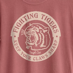 Tiger Vintage Style Shirt, Retro TIGER Mascot Tshirt, BOHO Tiger Tee, Vintage Athletic T-shirt, Tiger Mascot T-shirt