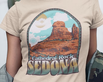 Sedona Arizona Shirt, Cathedral Rock, Southwest BOHO Aesthetic T-shirt, Sedona Tshirt, Comfort Colors T-shirt.