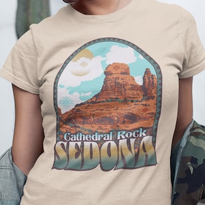 Camisa Sedona Arizona, Cathedral Rock, camiseta estética Southwest BOHO, camiseta Sedona, camiseta Comfort Colors.