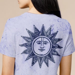 BOHO Sun Shirt | Back & Front Shirt  | &#39;Amethyst&#39; Purple Color Blast T-Shirt | Comfort Color T-shirt