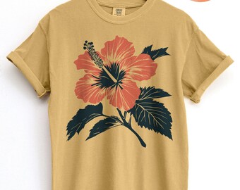 Hibiscus Flower Shirt, Aloha State of Mind, Beachwear, Tropical