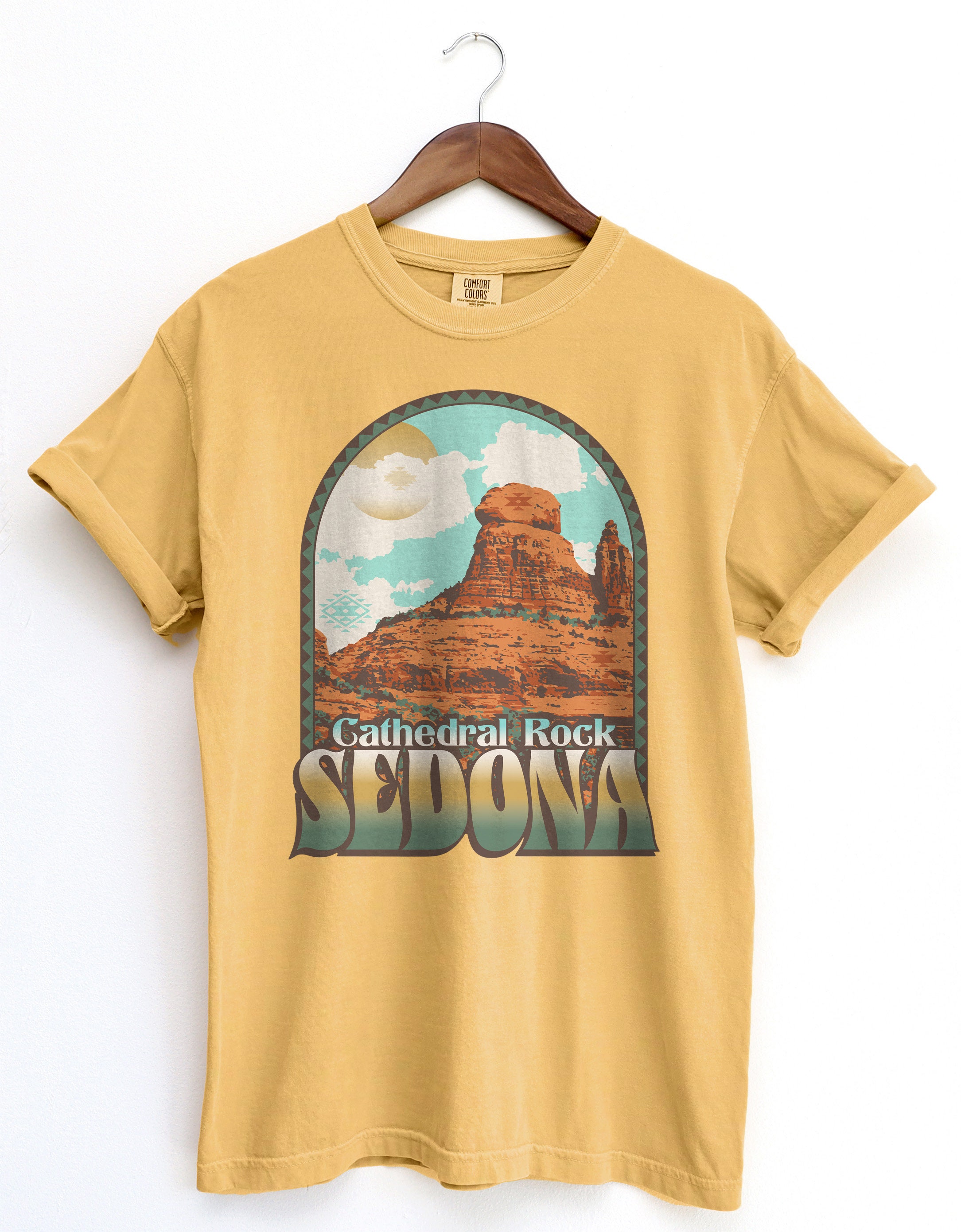 Sedona Arizona Shirt, Cathedral Rock, Southwest BOHO Aesthetic T-shirt