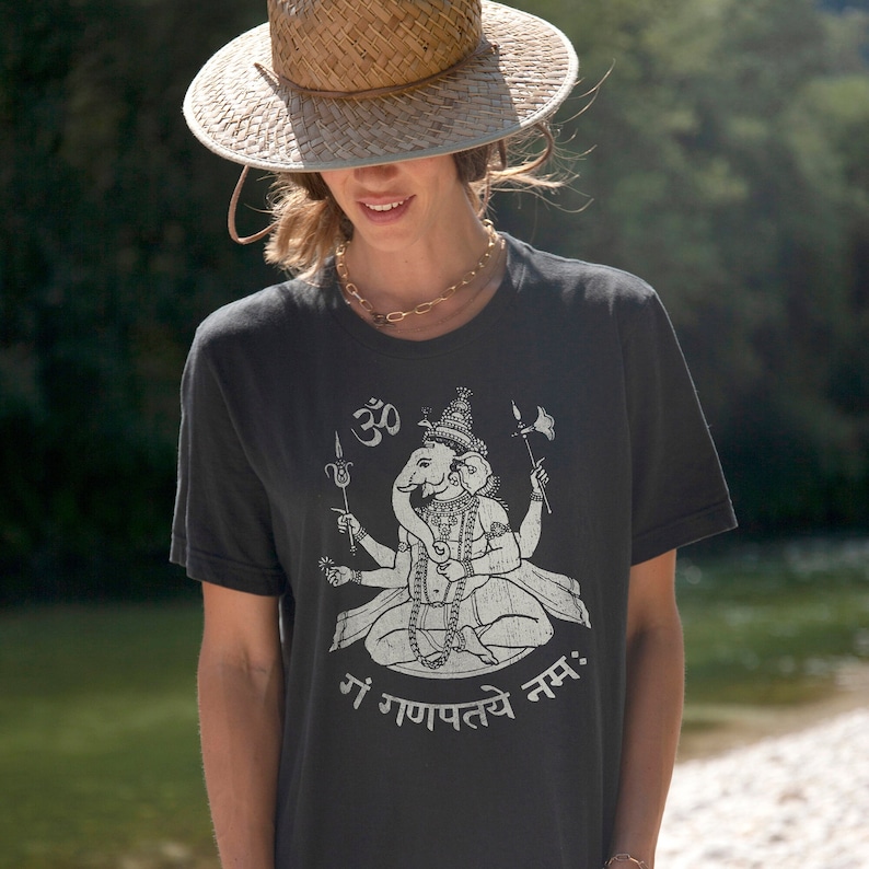 PANASIAM GANESHA original SURE T-shirt Top in Shiva Chakra style made