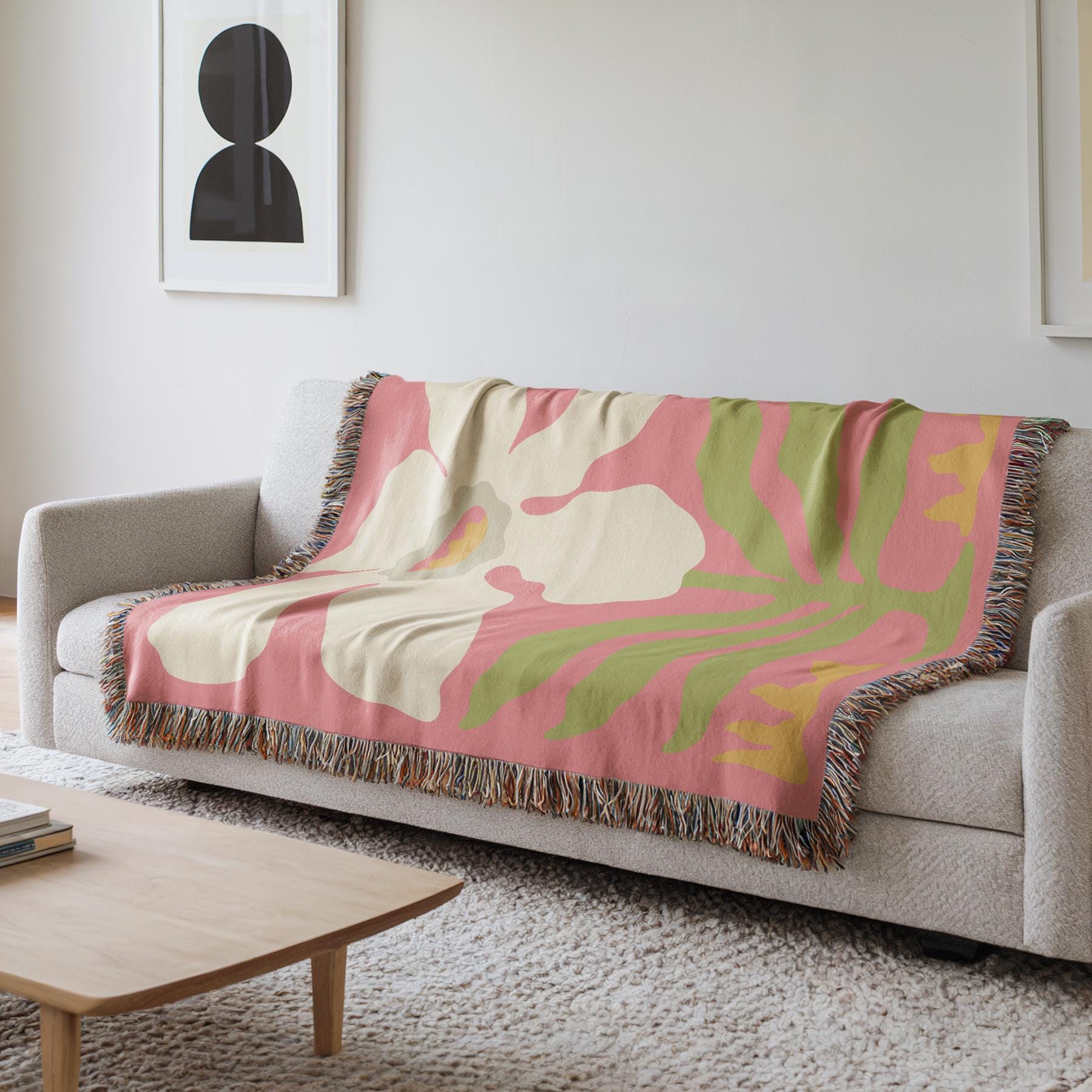 Coperta Plaid 3D Con Fenicotteri E Foglie Tropicali - Microfibra - 185x200 Cm - Nero