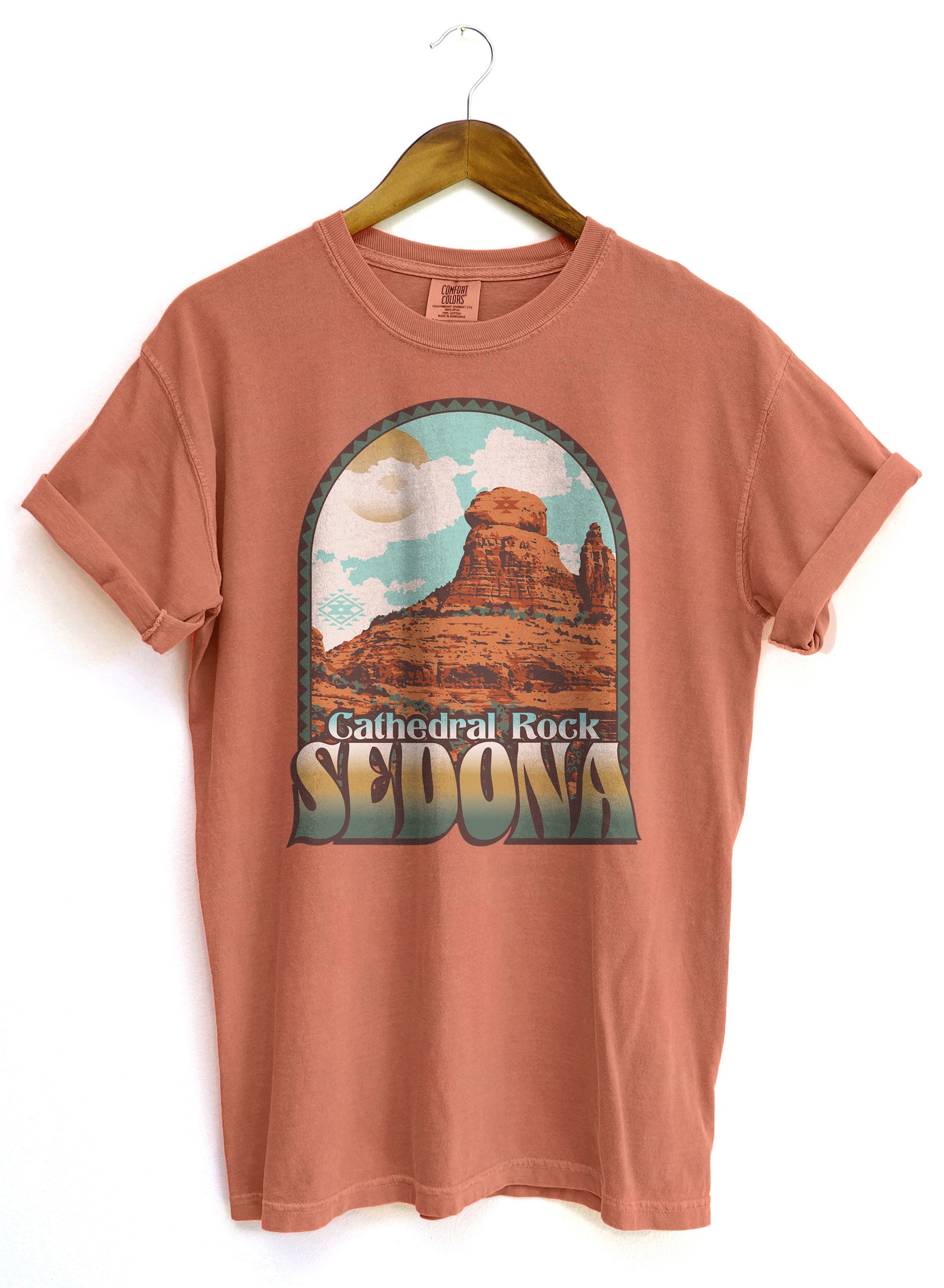 Sedona Arizona Shirt, Cathedral Rock, Southwest BOHO Aesthetic T-shirt