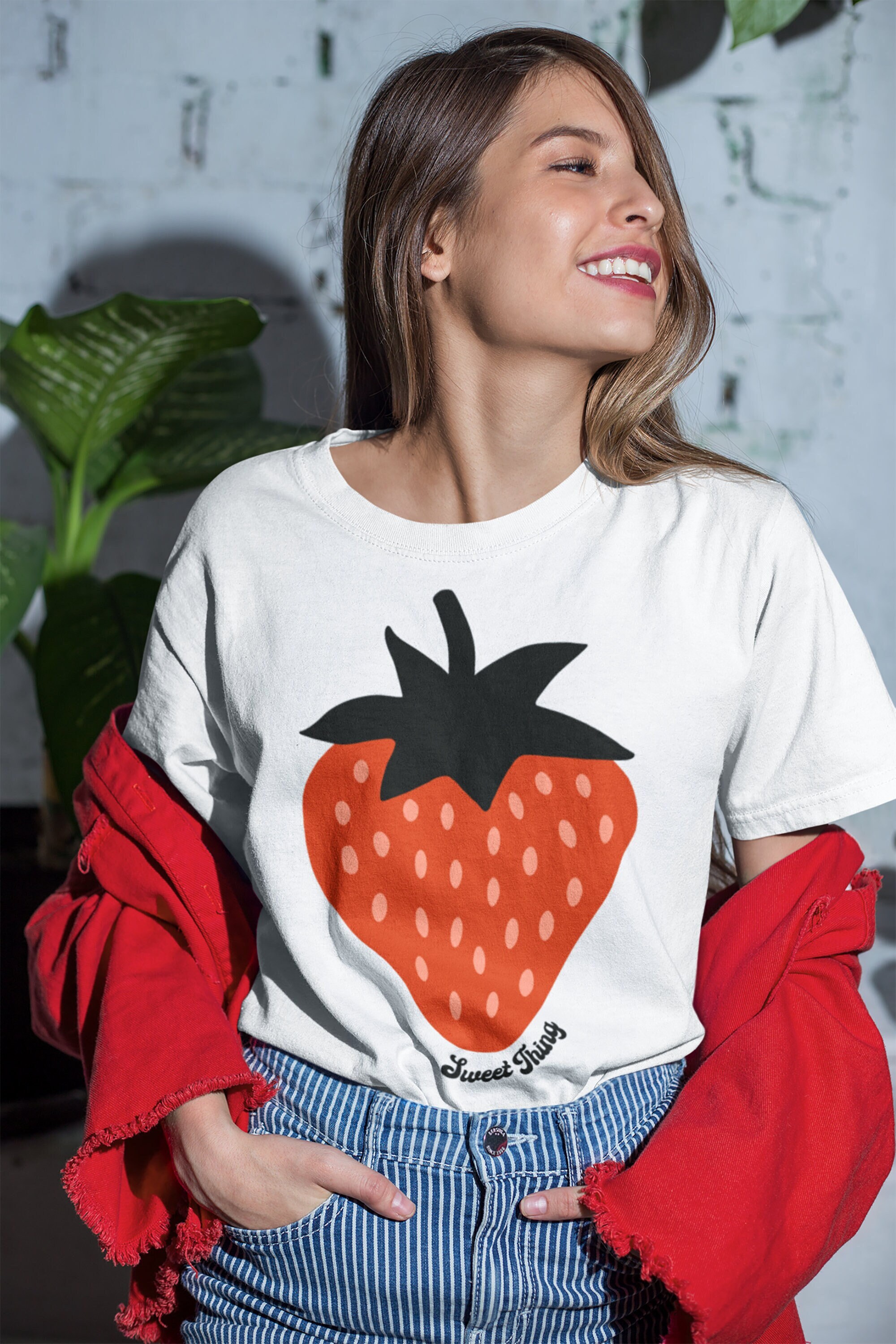 Tシャツ・カットソー [WONDERVISITOR] Ascii Strawberry Overfit T-shirt il_fullxfull.5025505063_7ugo.jpg