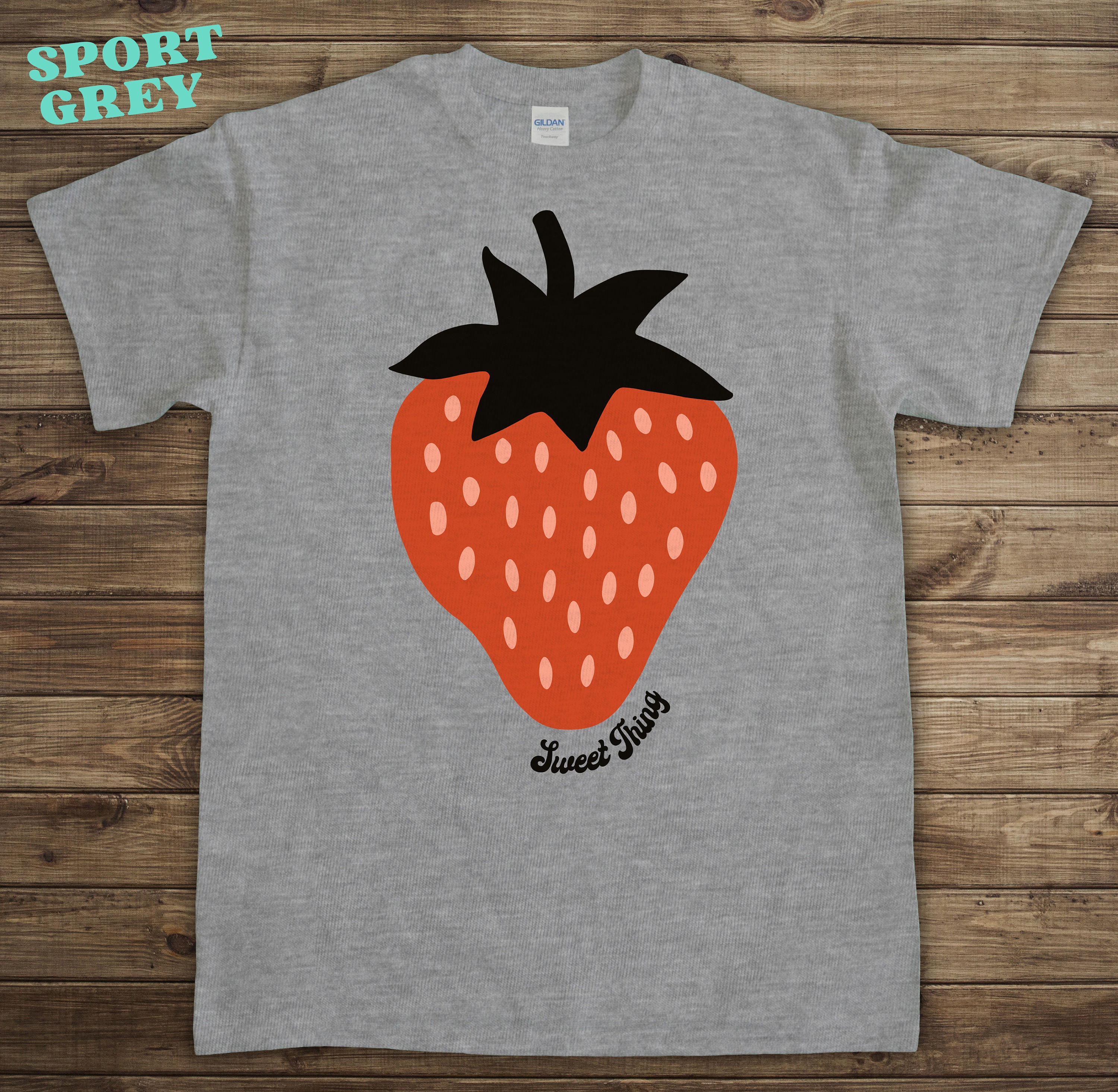 Retro Strawberry Shirt, Strawberry Core T-shirt, Oversize