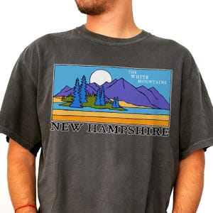 Retro New Hampshire T-shirt, Vintage Style White Mountains Tee, State of New Hampshire, New Hampshire Souvenir Shirt, Outdoor Lifestyle, NH
