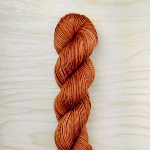 RUST - DK Weight 100% Superwash Wool Yarn, 246 yards & 100 grams per skein!