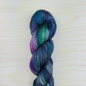 DARK FAMILIAR - Handdyed and Speckled Yarn, Fingering/Sock Weight, 75/25 Merino Wool & Nylon