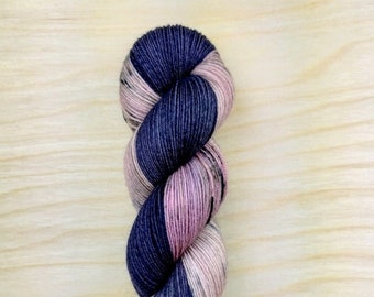 DARK DUCHESS - Handdyed Yarn, Fingering/Sock Weight, 75/25 Merino Wool & Nylon