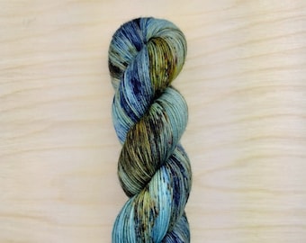 PATINA - Handdyed Speckled Yarn, Fingering/Sock Weight, 75/25 Merino Wool & Nylon