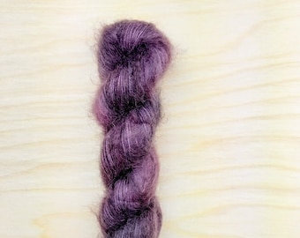 CAPUT MORTUUM - Mohair Kidsilk Handdyed Yarn, Lace Weight