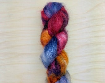 UNDAUNTED - Mohair Kidsilk Handdyed Yarn, Lace Weight