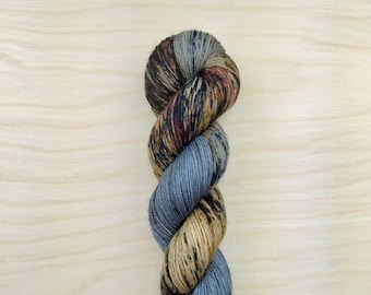 PROFESSOR - Handdyed and Speckled Yarn, Fingering/Sock Weight, 75/25 Merino Wool & Nylon