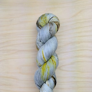PETRICHOR - Handdyed Speckled Yarn, Fingering/Sock Weight, 75/25 Merino Wool & Nylon