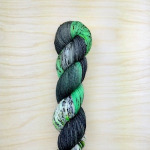 WICKED - Handdyed and Speckled Self Patterning Yarn, Fingering/Sock Weight, 75/25 Merino Wool & Nylon