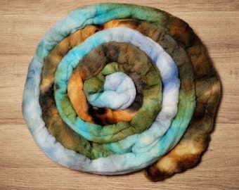 HAND DYED ROVING - 100% Merino Wool 4 oz - 0002