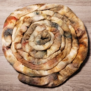 HAND DYED ROVING - 100% Merino Wool 4 oz - 0004