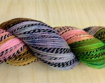DYED to ORDER - Zebra Sock - Fingering/Sock Weight Yarn, 80/20 Merino Wool & Nylon