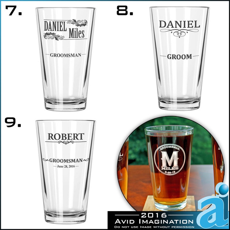 Personalized Glasses Pint Glasses Custom Pint Glass Beer Etsy