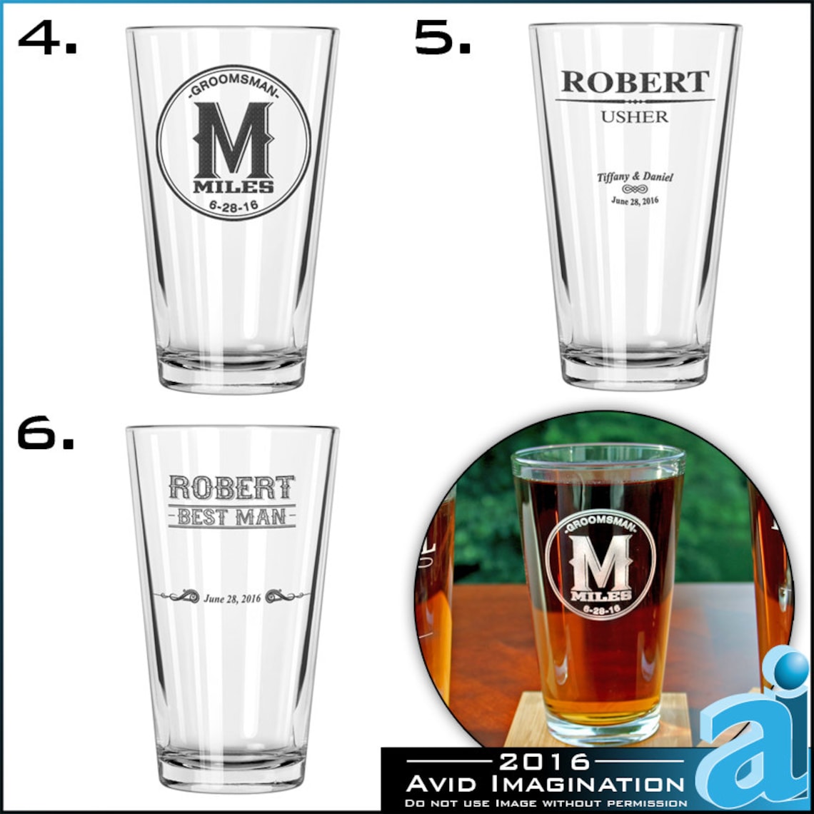 Personalized Glasses Pint Glasses Custom Pint Glass Beer Etsy