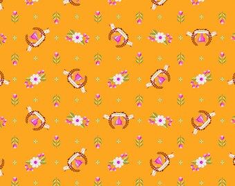 Tula Pink - Slow & Steady - Winner's Circle - Orange Crush