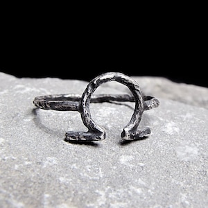 OMEGA symbol, ring of spiritual eternal life, end of the  world. HANDMADE one by one. Made in Italy