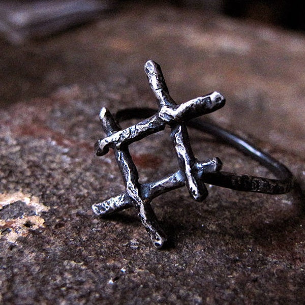 INGUZ rune-Inguz ring-Viking rune ring. wiccan, occult, esoteric occultism wicca jewelry. NEW design! HANDMADE one by one. Made in Italy