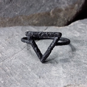 WATER ELEMENT ring - Water Alchemy symbool - occultisme occulte esoterische wicca ring - handgemaakt in Italië.