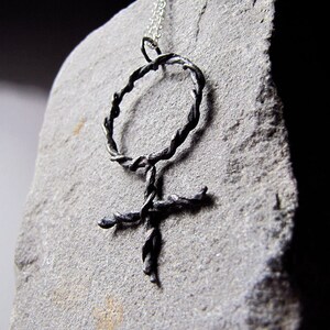 Venus pendant - VENUS symbol - Planet Venus pendant -  Occult alchemy Esoteric occultism jewelry - HANDMADE - Made in Italy.