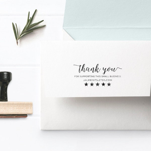Business Stamp, Thank You For Supporting Small Business Stamp, Thank You Custom Business Stamp, Etsy Shop Stamp, Business Website Logo Stamp